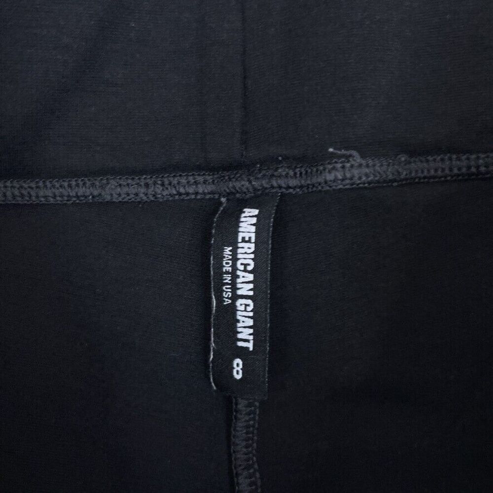American Giant Pants Womens 8 Black No BS Ponte Kick Flare Crop Pull On‎ Stretch - Picture 5 of 12